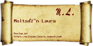 Moltsán Laura névjegykártya